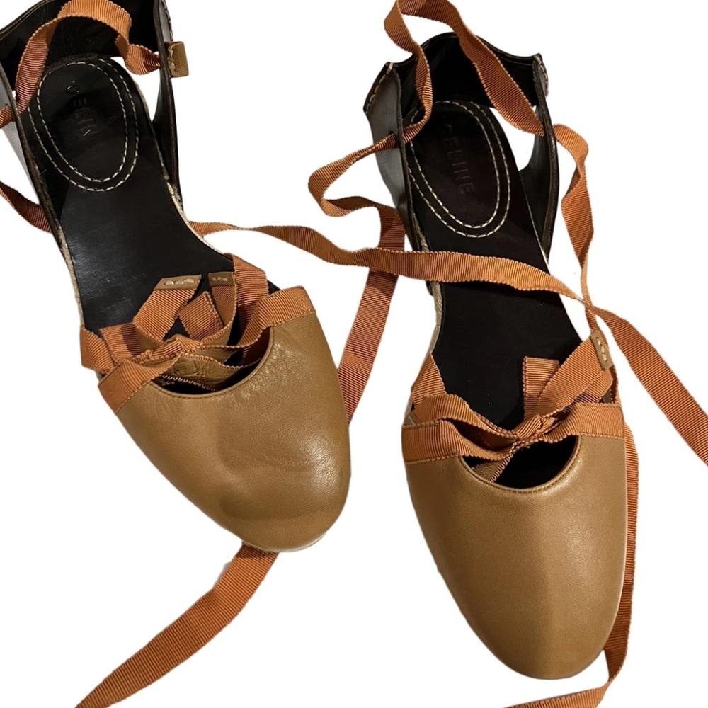 Rare Celine sandals with lace brand new